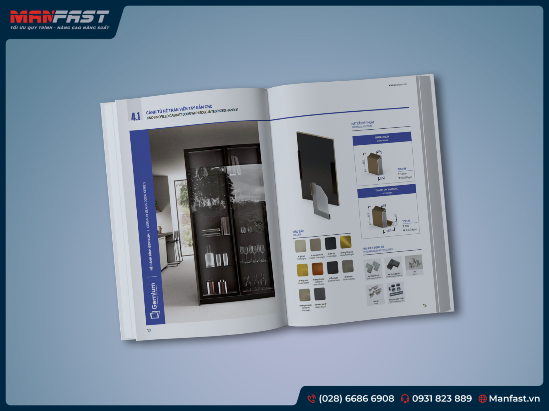 HỆ CÁNH KÍNH GERNIUM - CÔNG TY TNHH NHÔM TIẾN ĐẠT