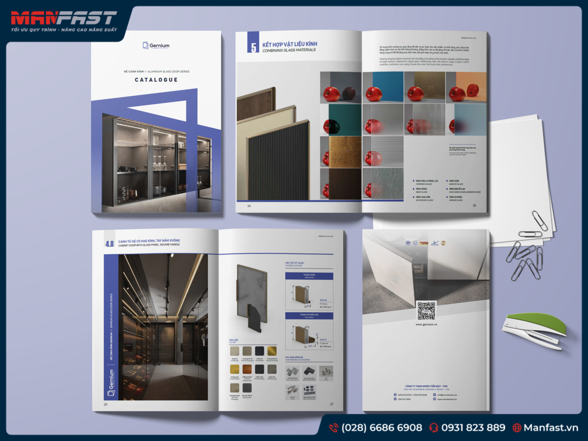 HỆ CÁNH KÍNH GERNIUM - CÔNG TY TNHH NHÔM TIẾN ĐẠT